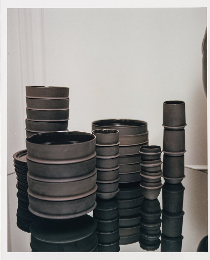 Dune Assiettes Plates 33 cm, marron, Lot de 2