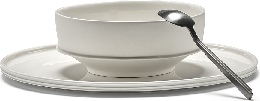 Dune Bols 19 cm, blancs, Lot de 2