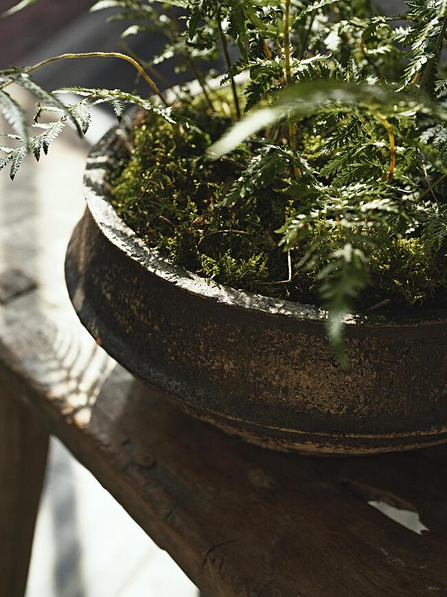 Dune Pot de Fleurs, 31 cm, blanc et noir