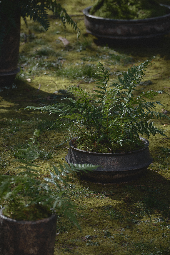 Dune Pot de Fleurs, 31 cm, blanc et noir