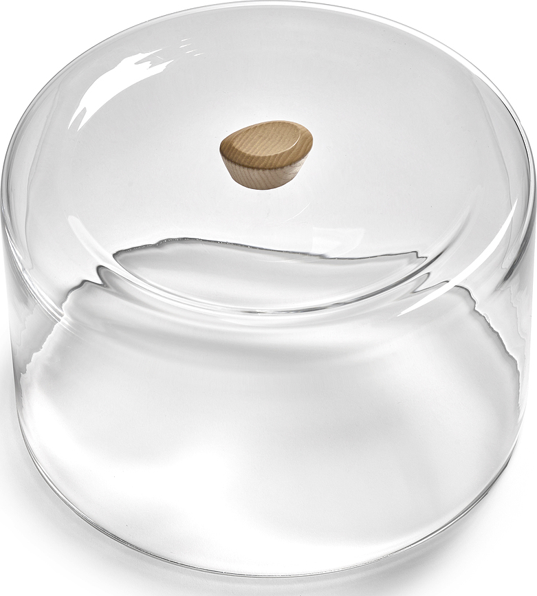 Dune Cloche pour présentoir, avec poignée, beige