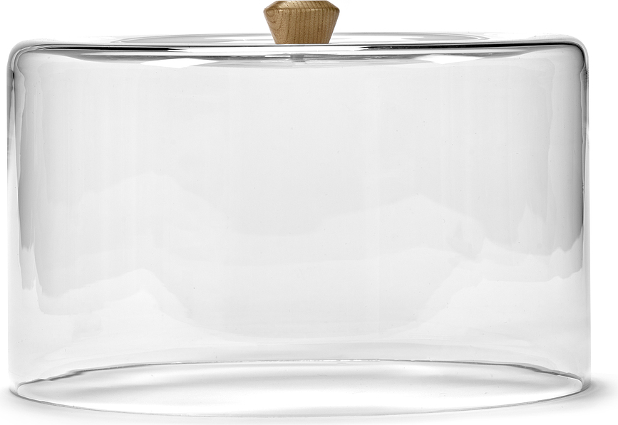 Dune Cloche pour présentoir, avec poignée, beige