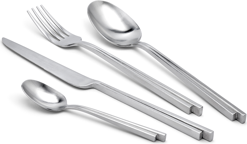 Dune Cuillères à Café, noires, Lot de 6