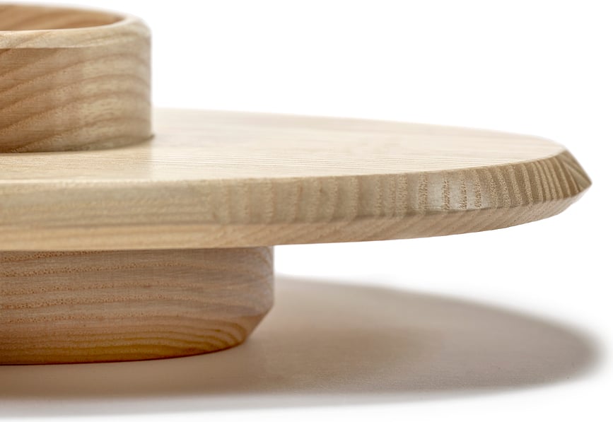 Dune Daska za Posluživanje s posudicom 60,5 cm crni jasen