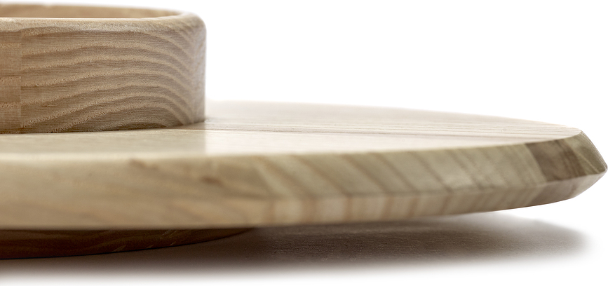 Dune Daska za posluživanje s posudicom 81 cm crni jasen