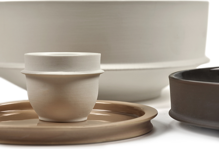 Dune Πιάτο Γλυκού, 17,5 cm, καφέ