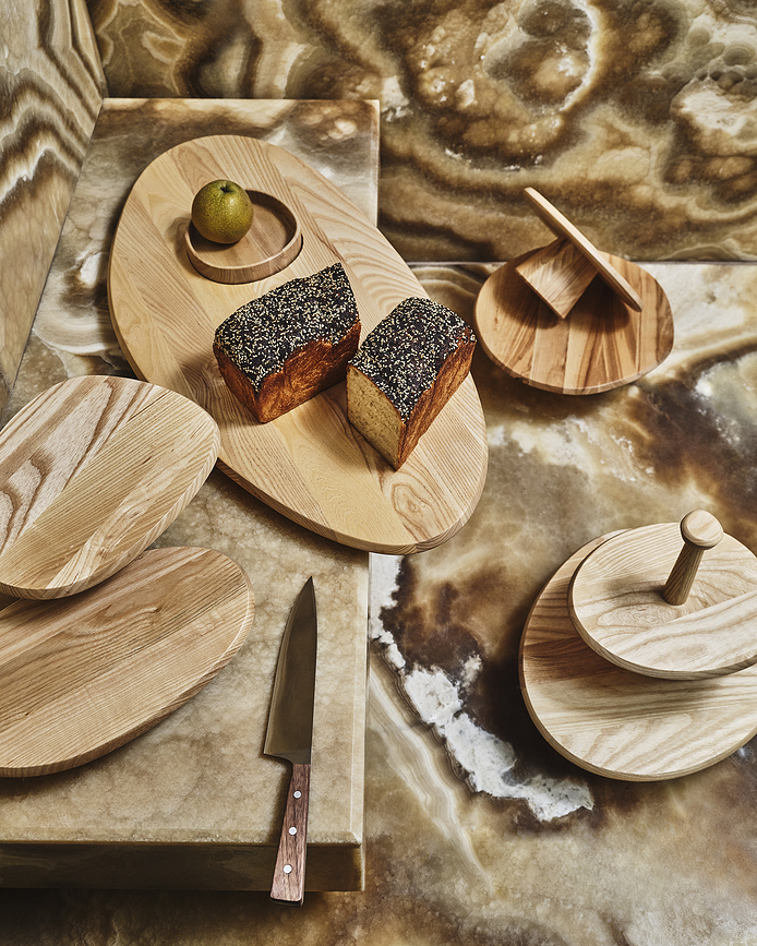 Dune Pladanj za posluživanje 56,5 cm crni jasen