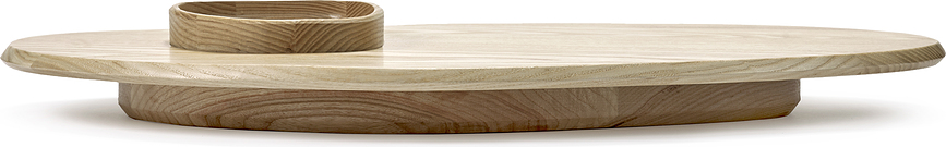 Dune Planche de Service avec coupelle, 60,5 cm, frêne noir