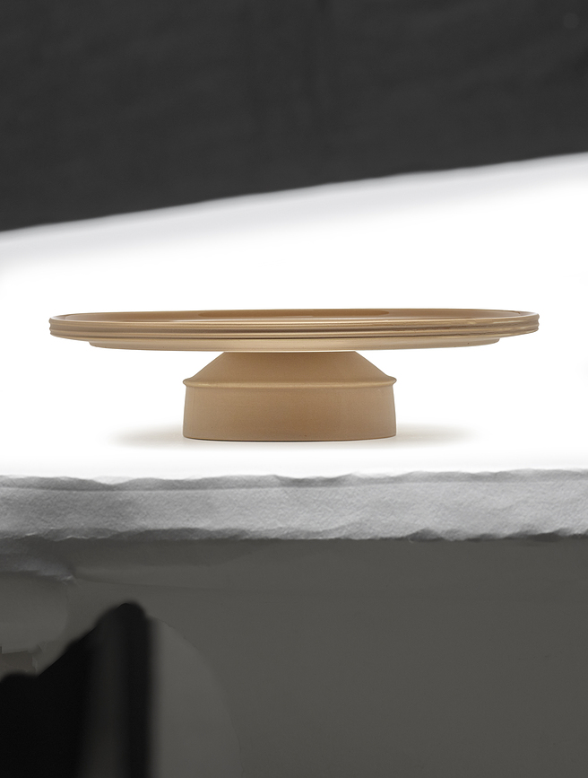 Dune Plat de Présentation 33 cm, en porcelaine, blanc