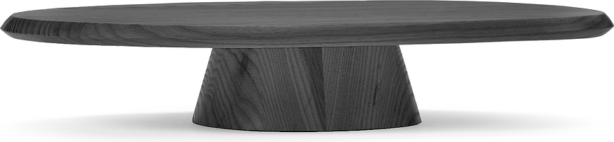 Dune Présentoir bas, 34 cm, en frêne noir