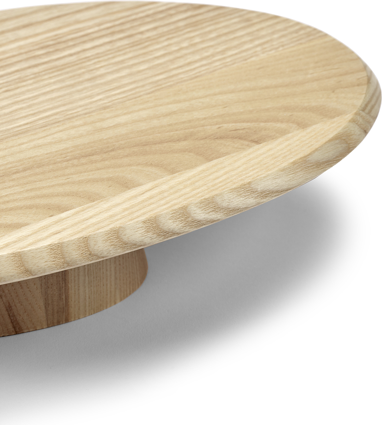 Dune Présentoir basse, 34 cm, en frêne naturel