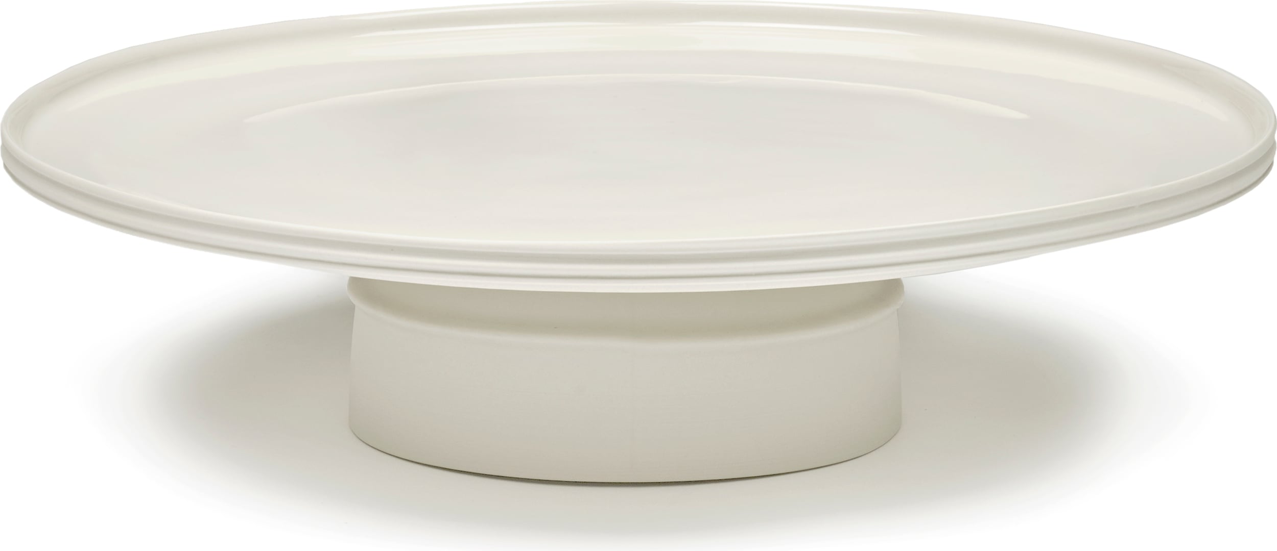Etageren und Kuchenteller Dune Servierplatte 33 Cm, Weiß, Porzellan