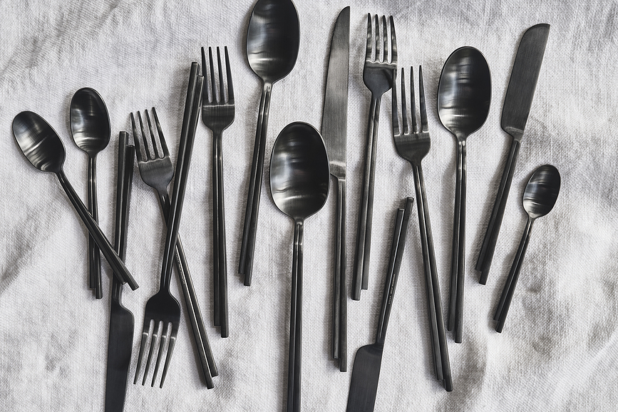 Dune Σετ Μαχαιροπίρουνα, από ανοξείδωτο ατσάλι, Σετ 5 τεμαχίων