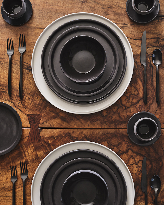 Dune Σετ Μαχαιροπίρουνα, μαύρα, Σετ 24 τεμαχίων