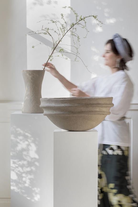 Earth Cache-pot 30 cm, marron