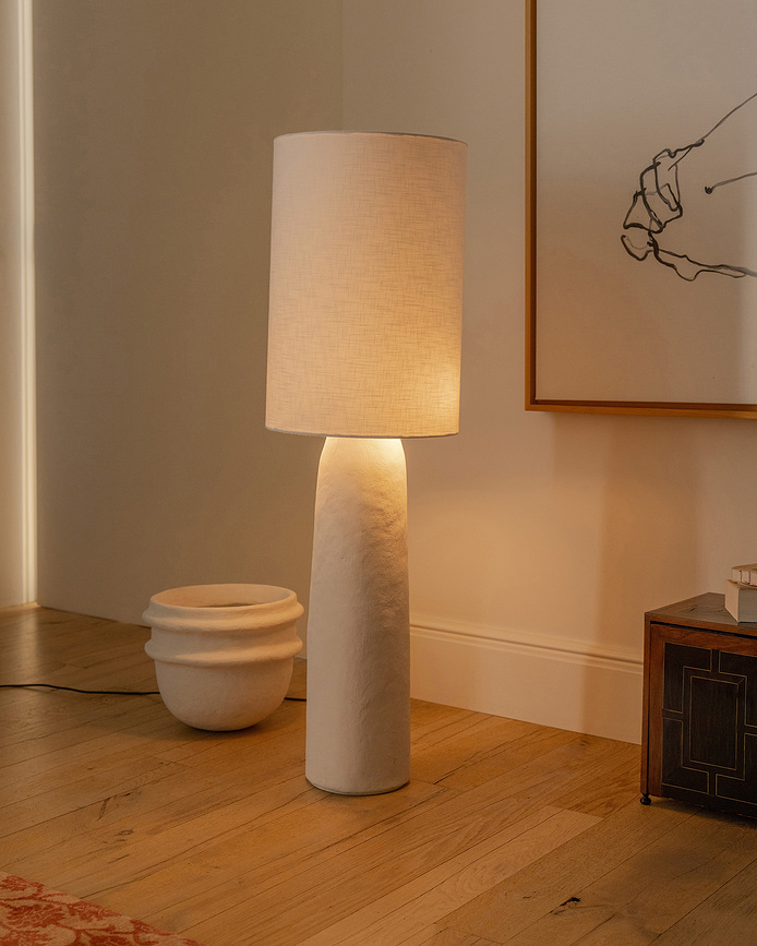 Earth 05 Lampadaire 148 cm, blanc