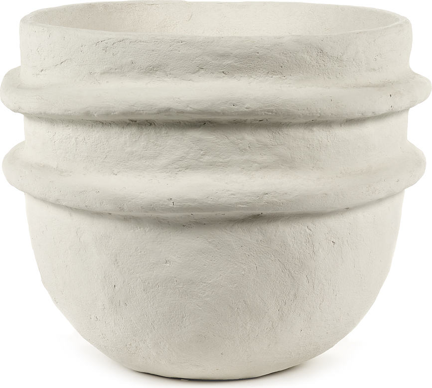 Earth Okrasna posoda, 30 cm, bela