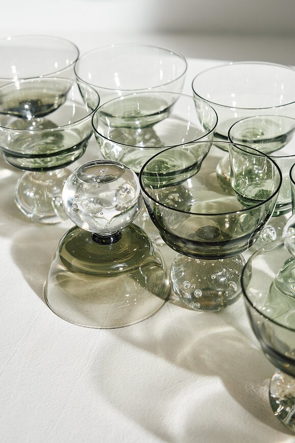 Eternal Snow Verres à Pied 170 ml, gris, Lot de 6