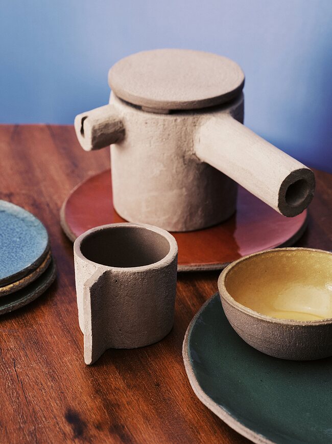 FCK Assiette à Déjeuner, 20 cm, marron