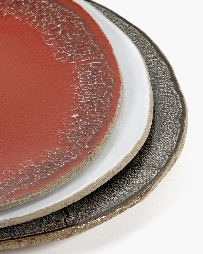 FCK Assiette à Déjeuner, 20 cm, marron