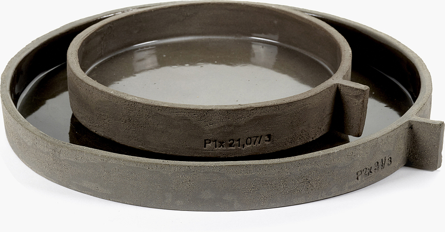 FCK Plat de Service 36,5 cm, marron