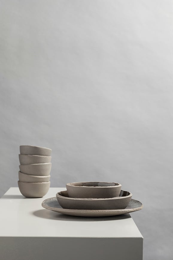 FCK Duboki Tanjur 21 cm smeđe-bijeli