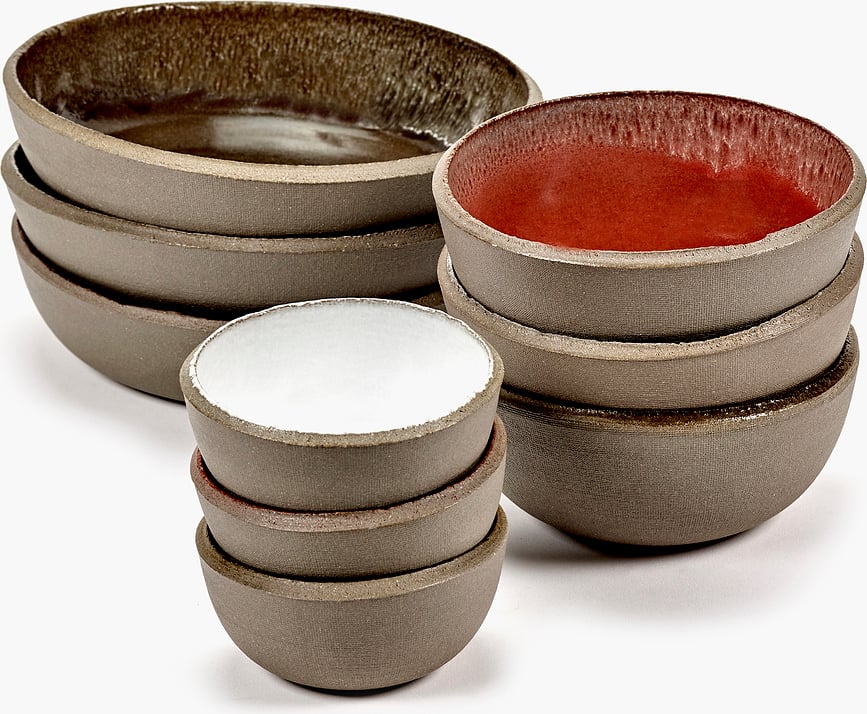 FCK Zdjela 200 ml smeđe-crvena