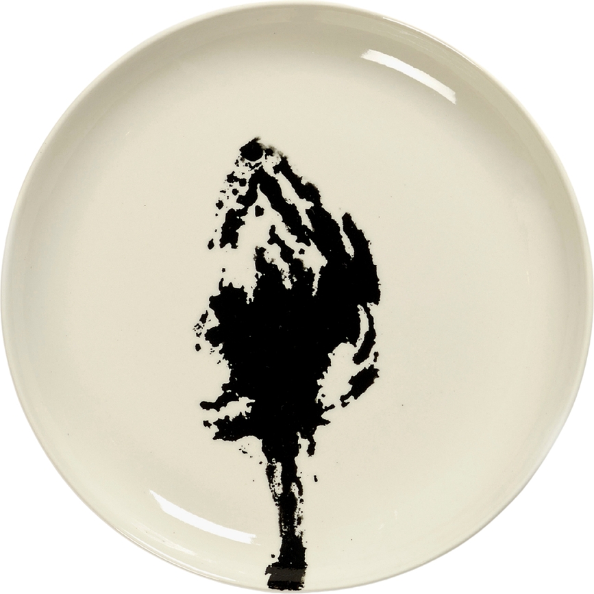 Feast Artichoke Πιάτο πρωινού, 19 cm, λευκό-μαύρο