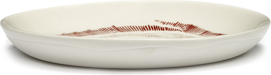 Feast Artichoke Assiettes à Dessert, 16 cm, bleu foncé et blanc, Lot de 4