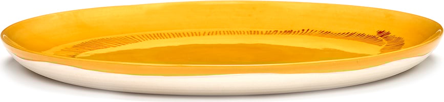 Feast Pepper Assiettes Plates 26,5 cm, blanches et noires, Lot de 2