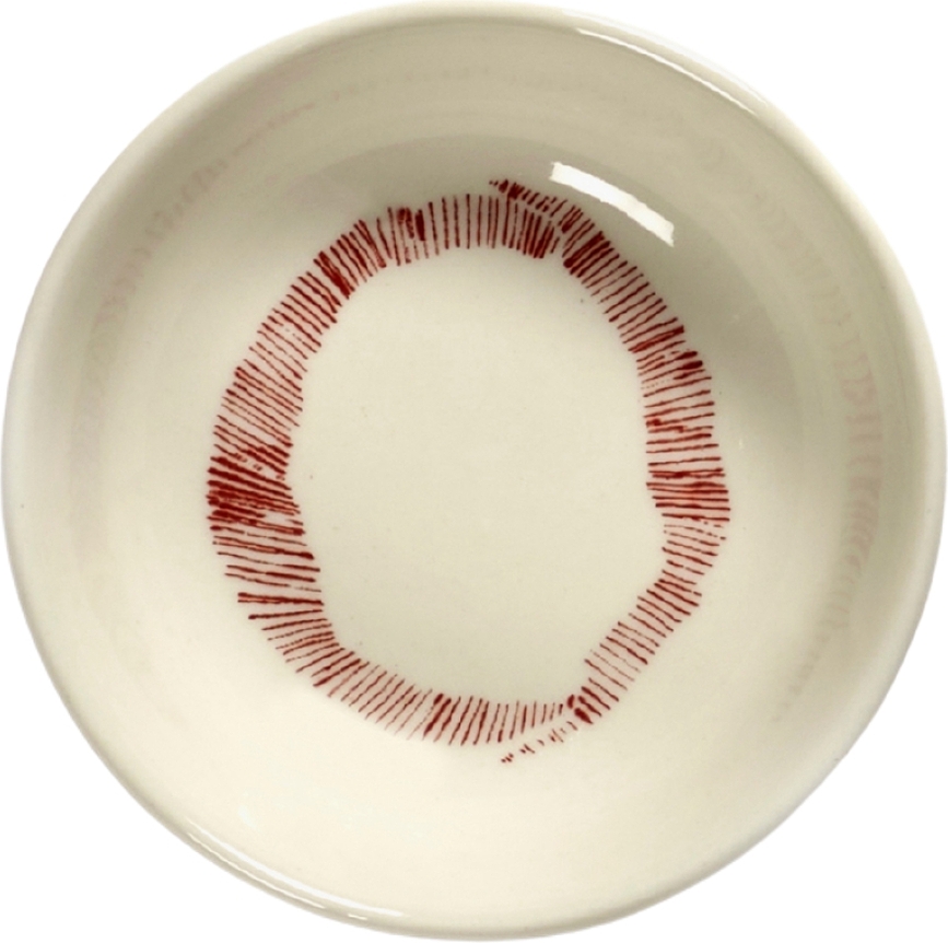 Feast Bowl 7.5 cm, white-red