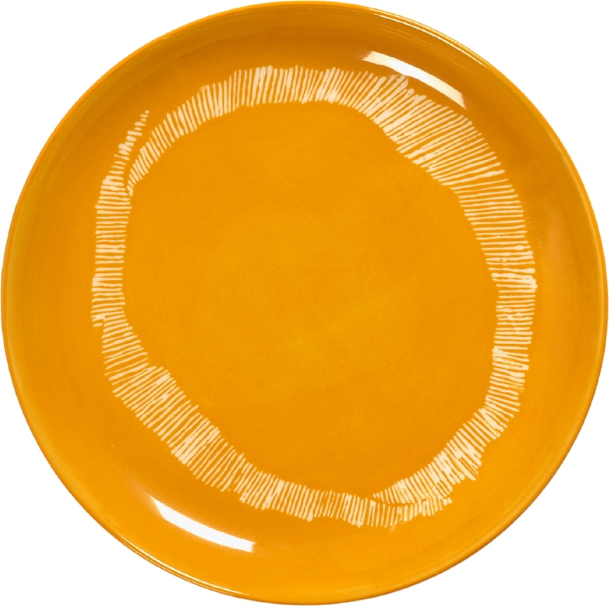 Feast Breakfast Plate 19 cm, yellow-white