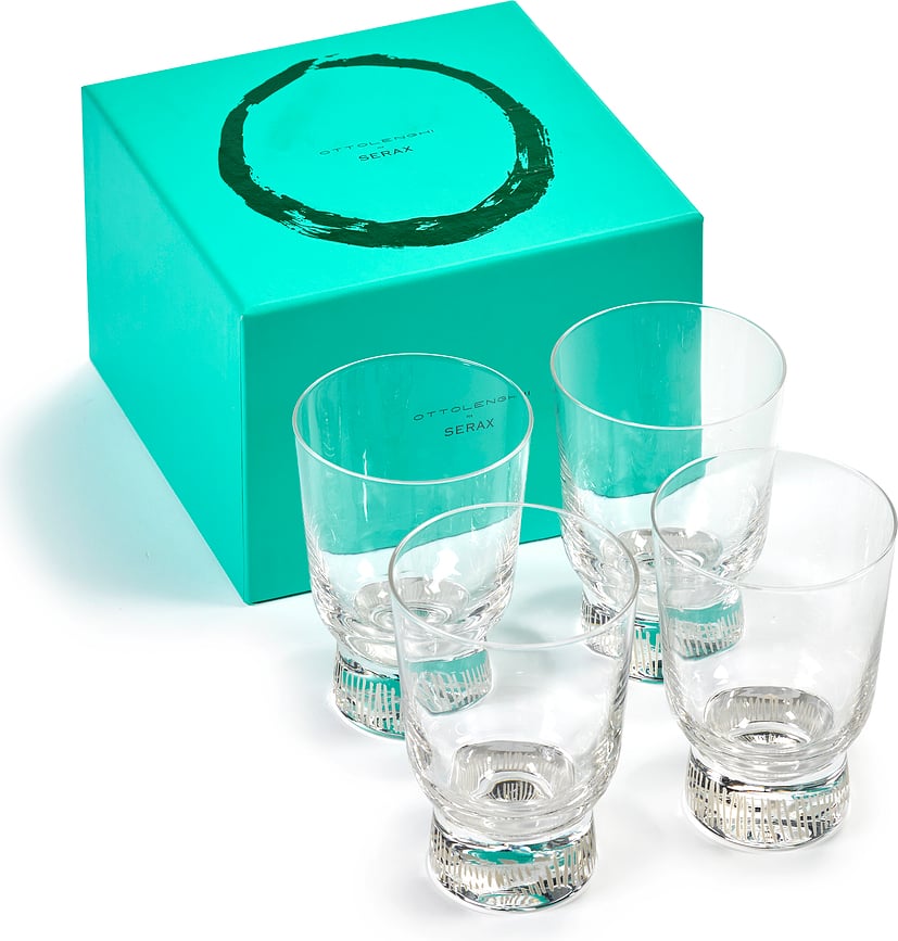 Feast Čaše 250 ml srebrne 4 kom.