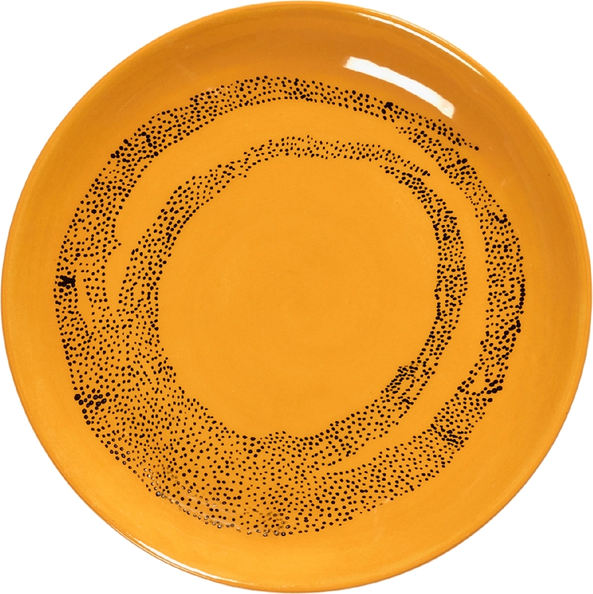 Feast Desertni Tanjur točkasti 16 cm žuto-bijeli