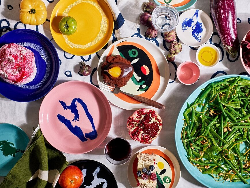 Feast Artichoke Desertni Tanjuri 16 cm tamnoplavo-bijeli 4 kom.