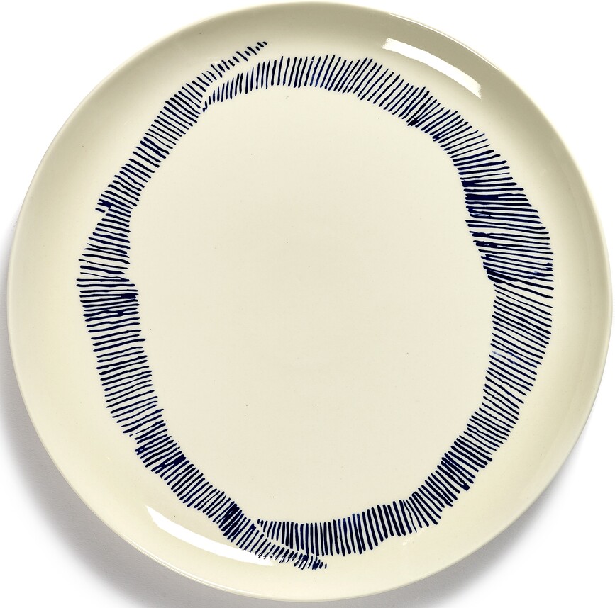 Feast Jedilni krožniki, 26,5 cm, belo-modri, 2 kosa