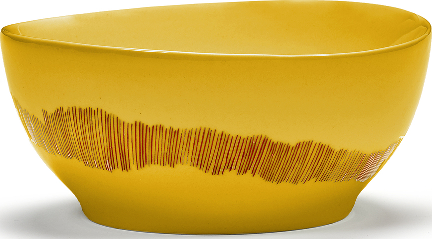 Feast kausid 16 cm kollane-punane, 4 tk