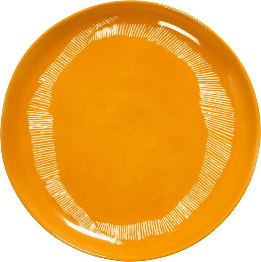 Feast Krožnik za zajtrk, 22,5 cm, rumeno-bel