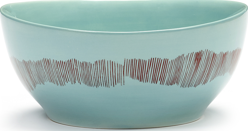 Feast Μπολ, 16 cm, μπλε-κόκκινα, 4 τμχ