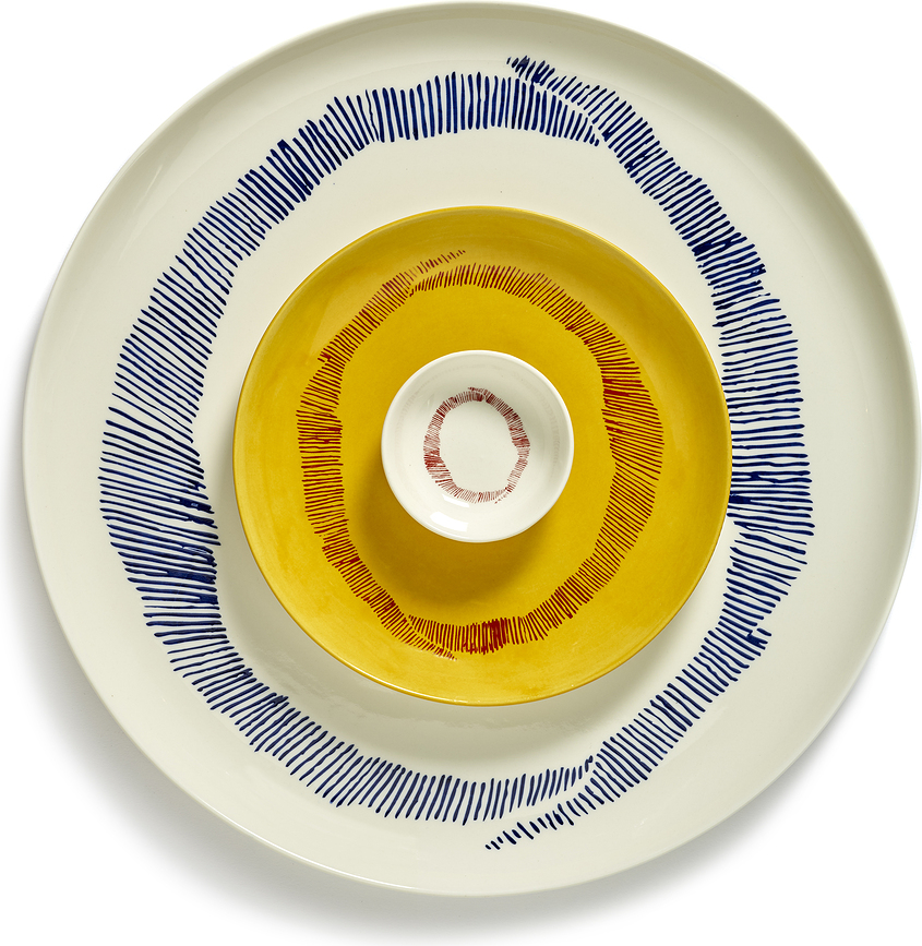 Feast Μπολάκι, 7,5 εκ., κίτρινο-λευκό