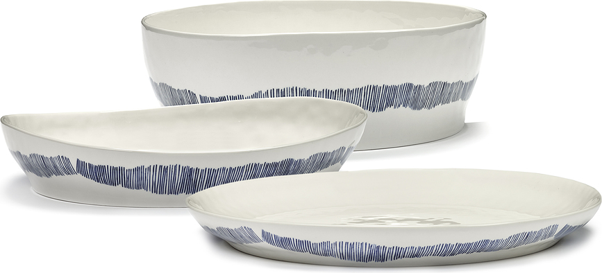 Feast Πιατέλα Σερβιρίσματος, 30 cm, κίτρινη-μαύρη