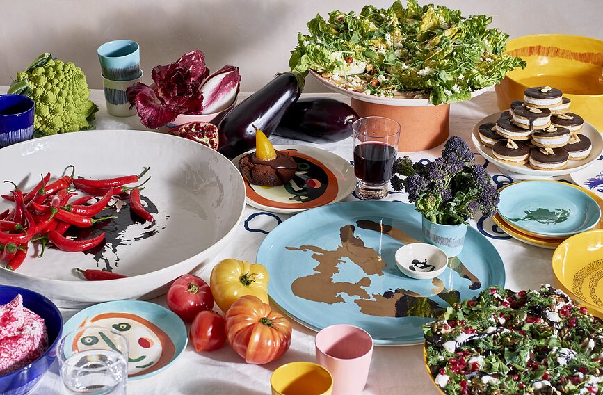 Feast Μπολάκια, 7,5 εκ., κίτρινο-λευκά, 8 τμχ