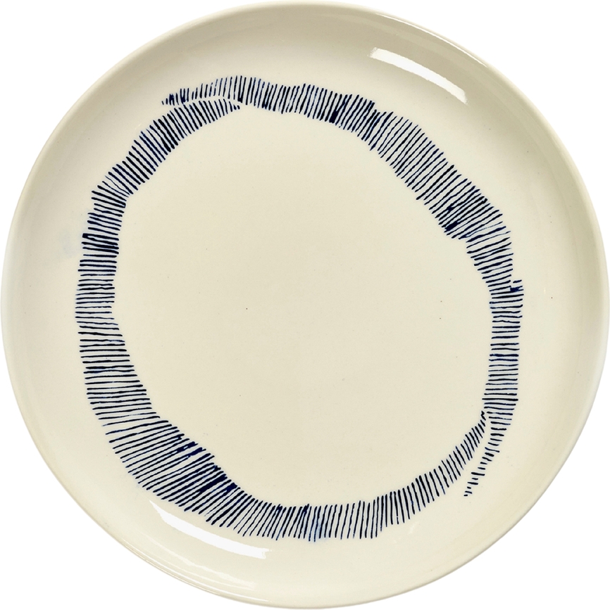 Feast ontbijtbord 19 cm, wit-blauw