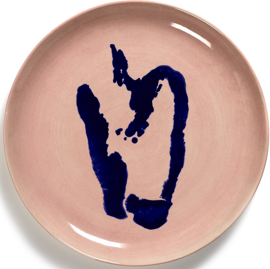 Feast Pepper Assiettes à déjeuner, 22,5 cm, rose et bleu, Lot de 2