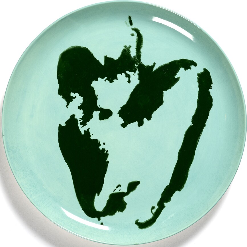 Feast Pepper Assiettes plates, 26,5 cm, bleu-vert clair, Lot de 2