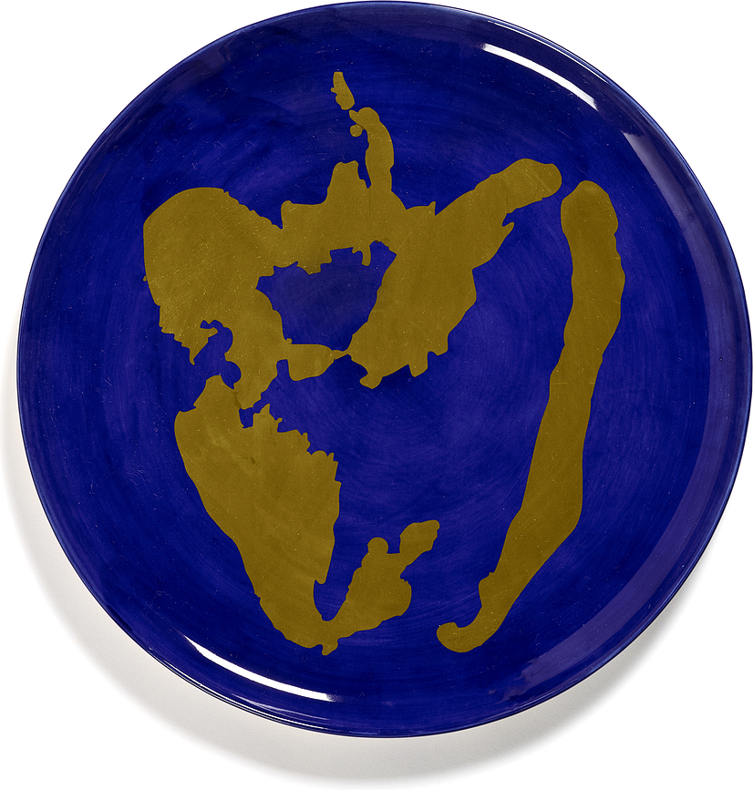 Feast Pepper Krožnik za serviranje, mornarsko moder-zlat