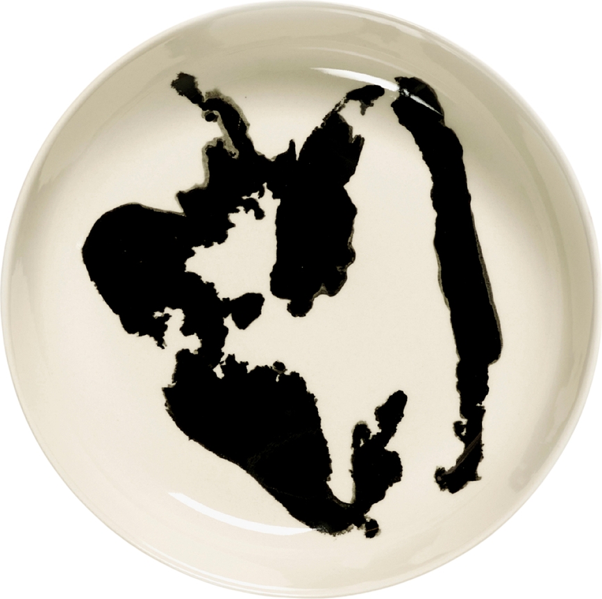 Feast Pepper Πιάτο βαθύ, 22 cm, λευκό-μαύρο