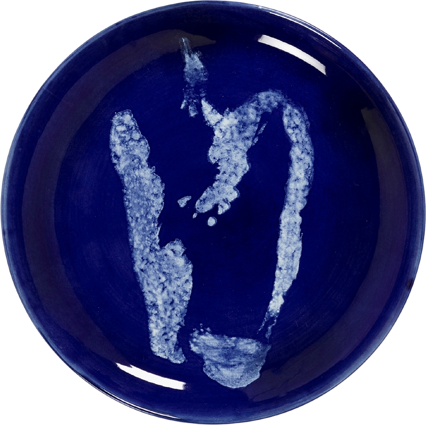 Feast Pepper Πιάτο Πρωινού, 19 cm, σκούρο μπλε-λευκό