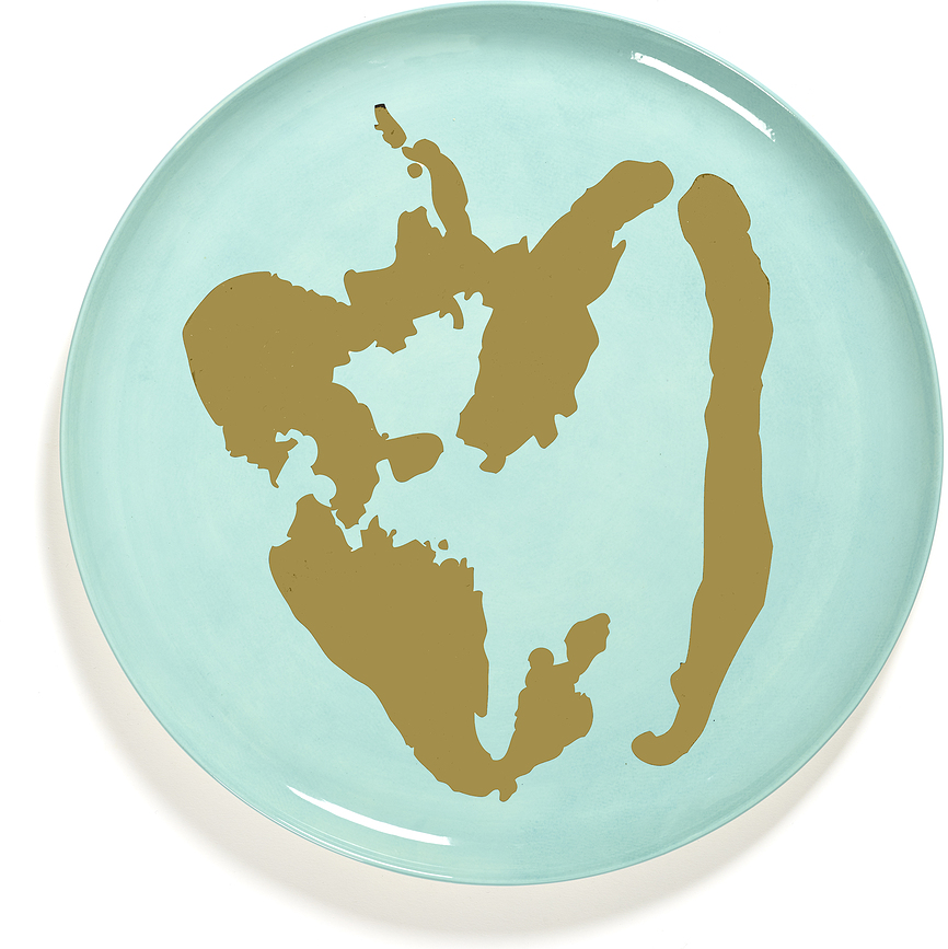 Feast Pepper Tanjur za posluživanje plavo-zlatni