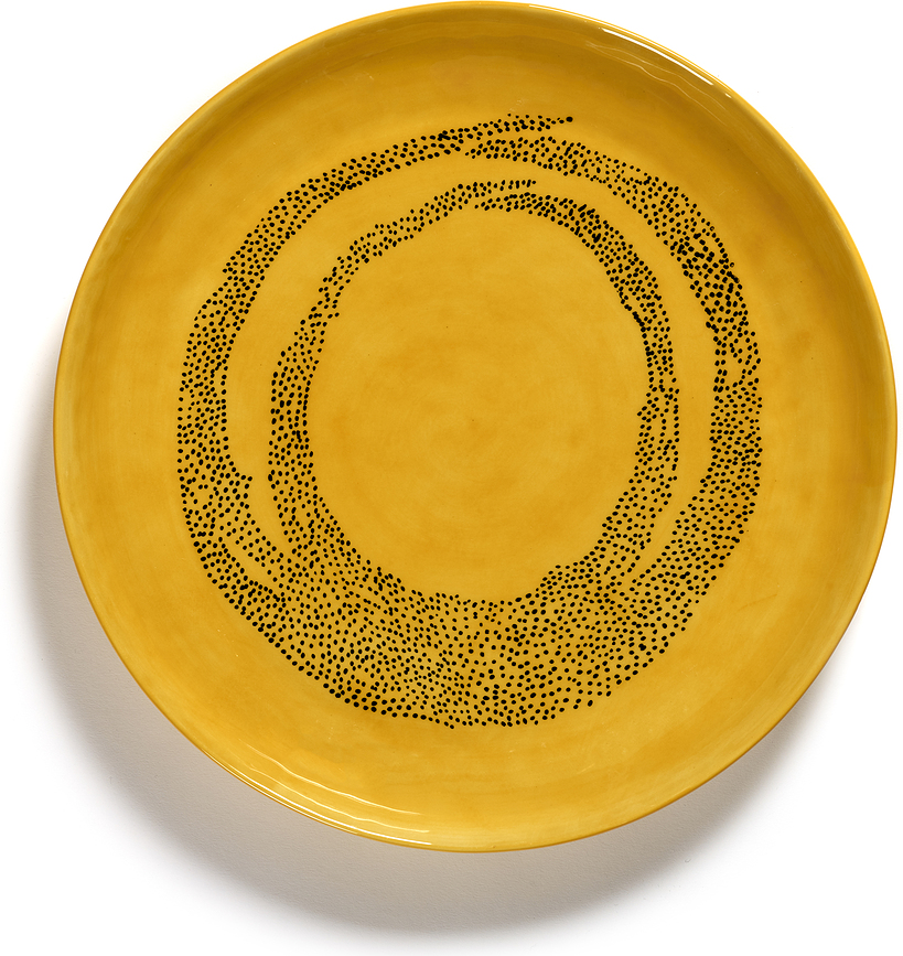 Feast Pepper Πιατέλα Σερβιρίσματος, 35 cm, ροζ-μπλε